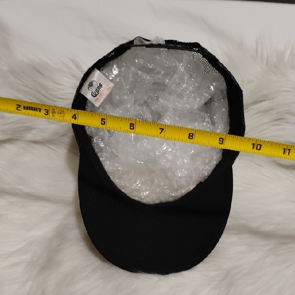 SALE! HTF!! Destin FL Surf Style Black/ White Trucker Snap Back Vintage Hat main image 4